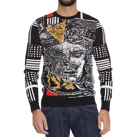 versace jumper black|versace jumper men's sale.